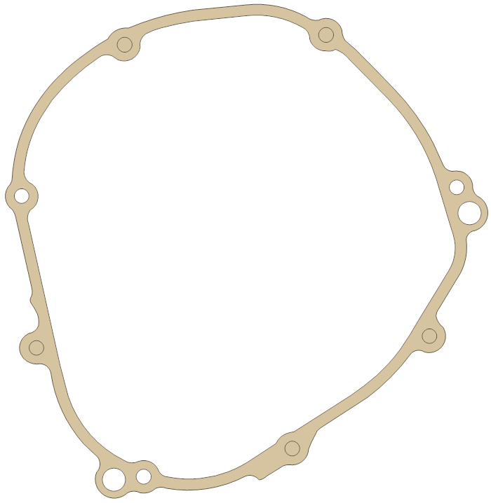 Yamaha YFZ R1 Crancase Cover gasket outline