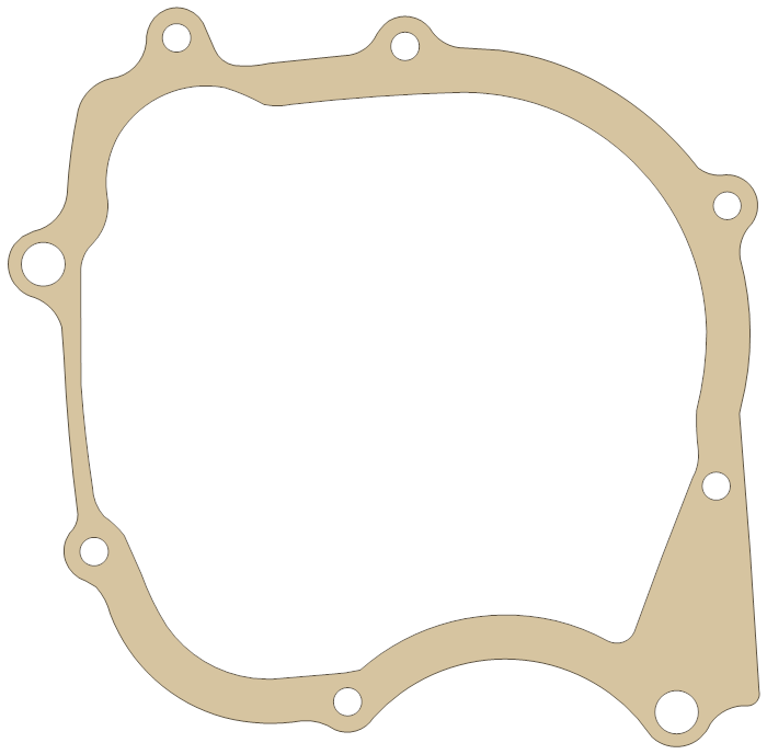 Yamaha Crancase Cover gasket outline, OEM 4GL-15451-01, A material