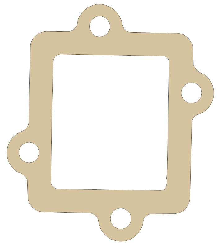 Yamaha YW50 Zuma Valve Seat gasket outline