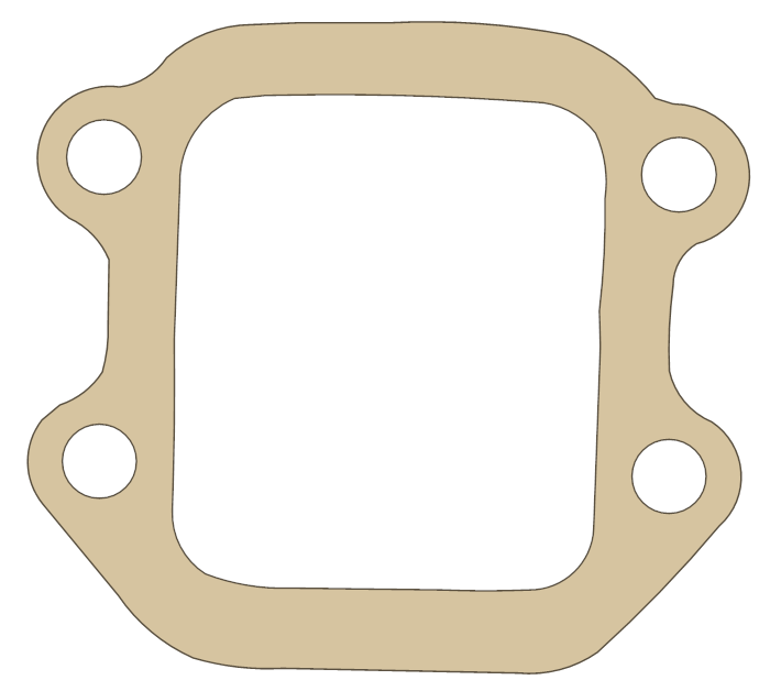 Yamaha Valve Seat gasket outline, OEM 5HK-13621-00, A material