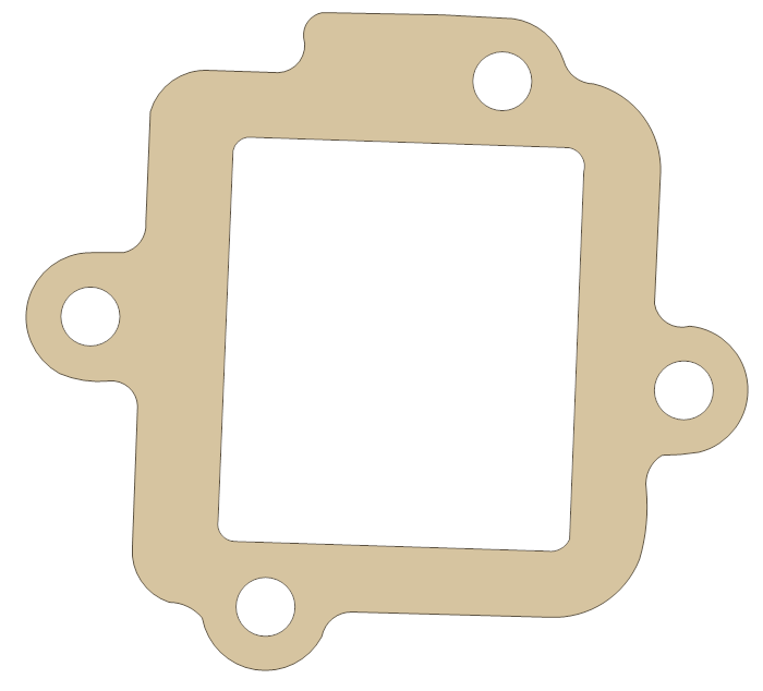Yamaha YJ50 Vino Valve Seat gasket outline