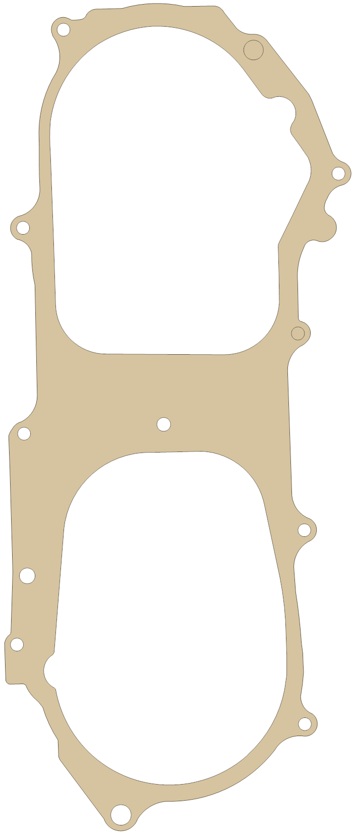 Yamaha YJ50 Vino Crankcase gasket outline