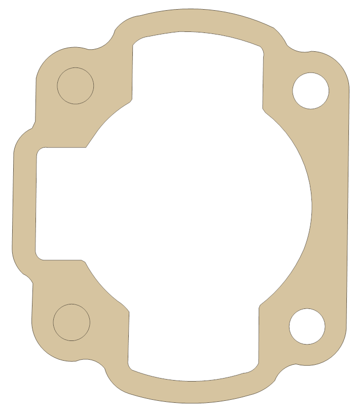 Yamaha YJ50 Vino Cylinder gasket outline