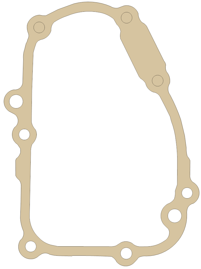 Yamaha Cover gasket outline, OEM 5SL-15456-00, A material