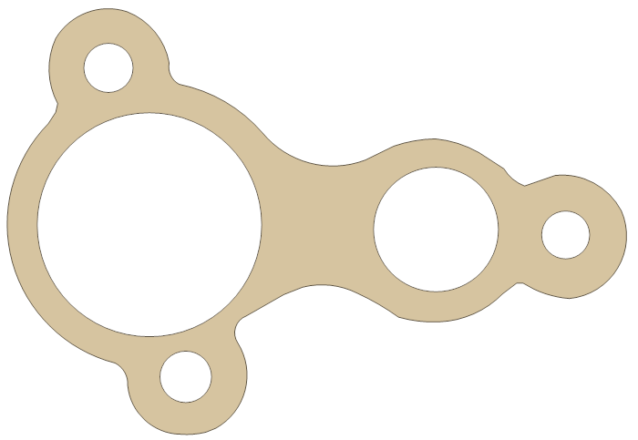 Yamaha FJ1200 Oil Strain gasket outline