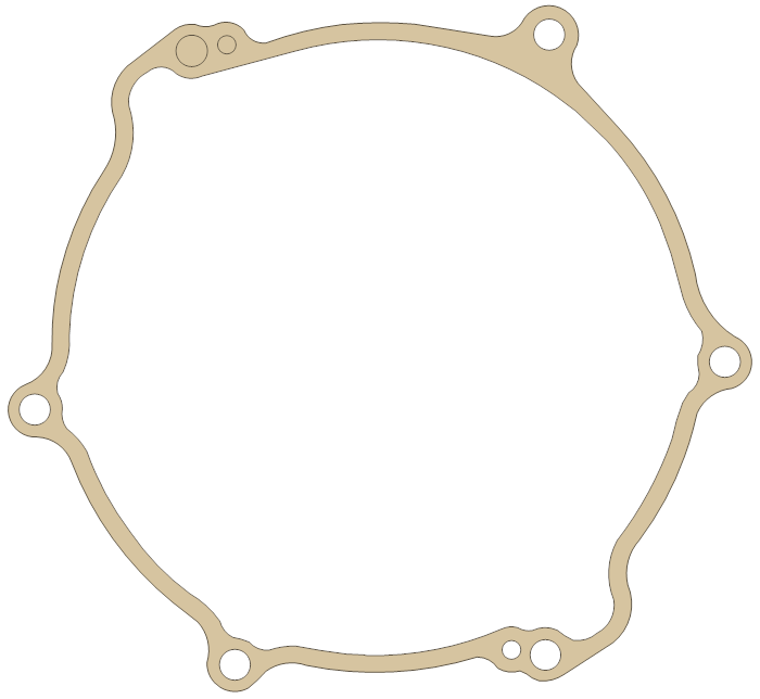 Yamaha Gasket gasket outline, OEM 1C3-15463-00, A material