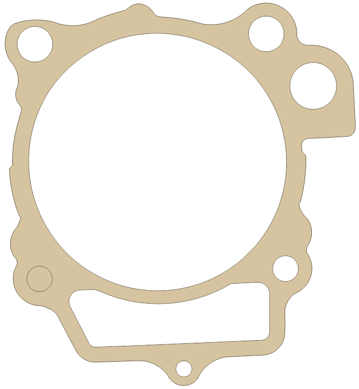 Yamaha Cylinder gasket outline, OEM 2S2-11351-00, A material