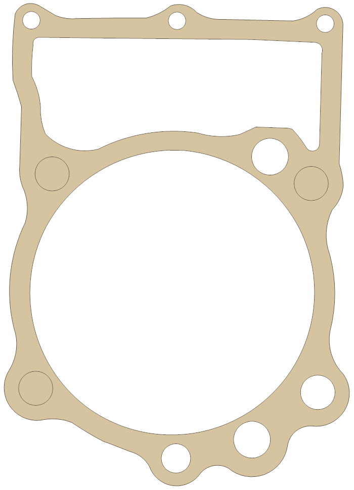 Yamaha XV1000 Cylinder gasket outline