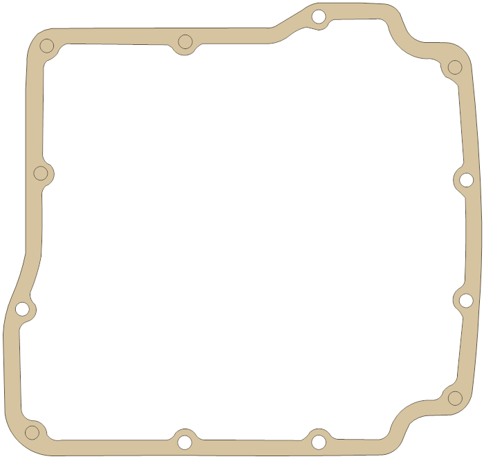 Yamaha YX600 Strainer Cover gasket outline
