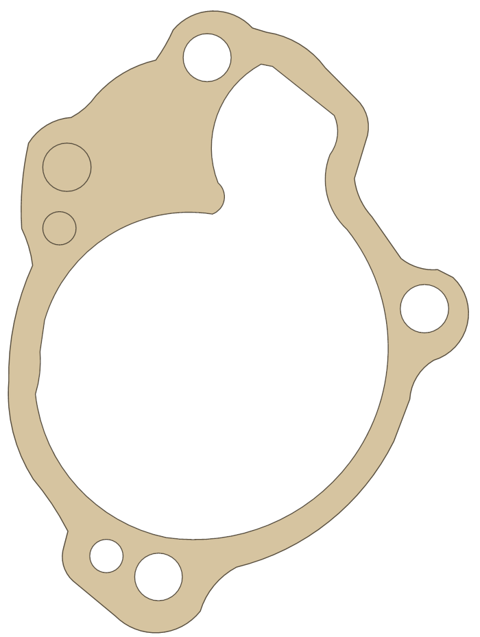 Yamaha YZ125 Housing Cover gasket outline