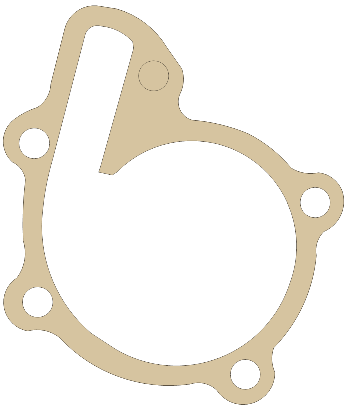 Yamaha RD350 Housing Cover gasket outline