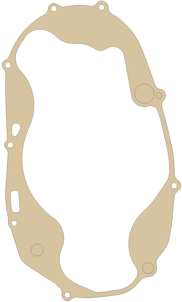 Yamaha RD350 Crankcase gasket outline
