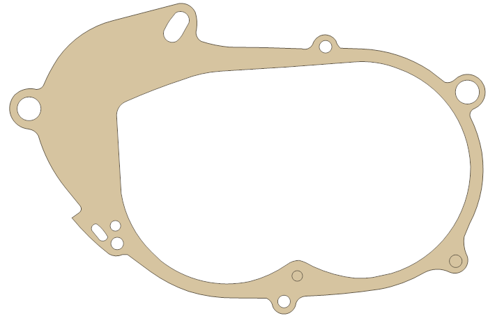 Yamaha LC50 Cylinder gasket outline