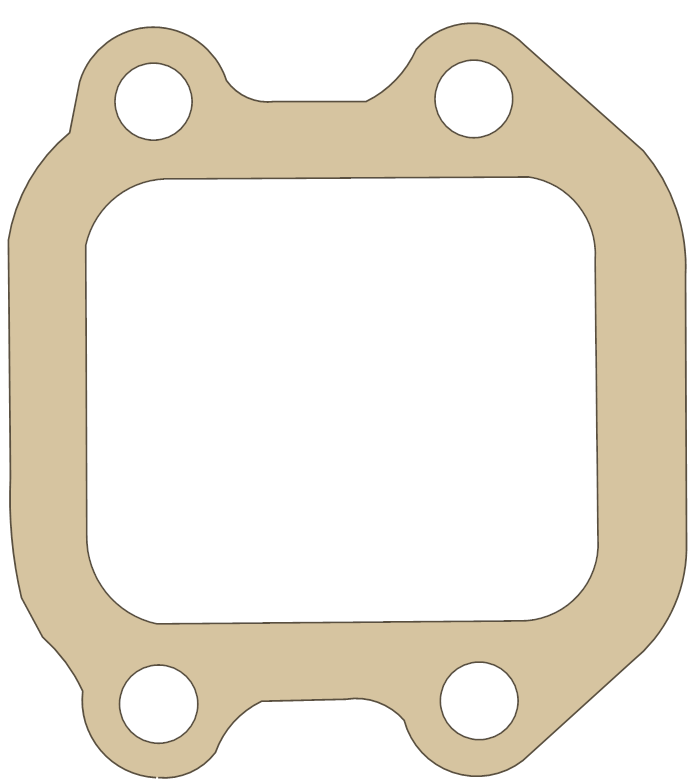 Yamaha QT50 Valve Seat gasket outline