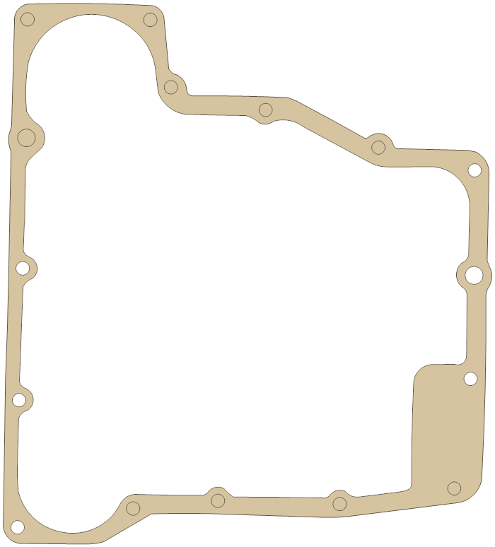 Yamaha FJ1200 Strainer Cover gasket outline