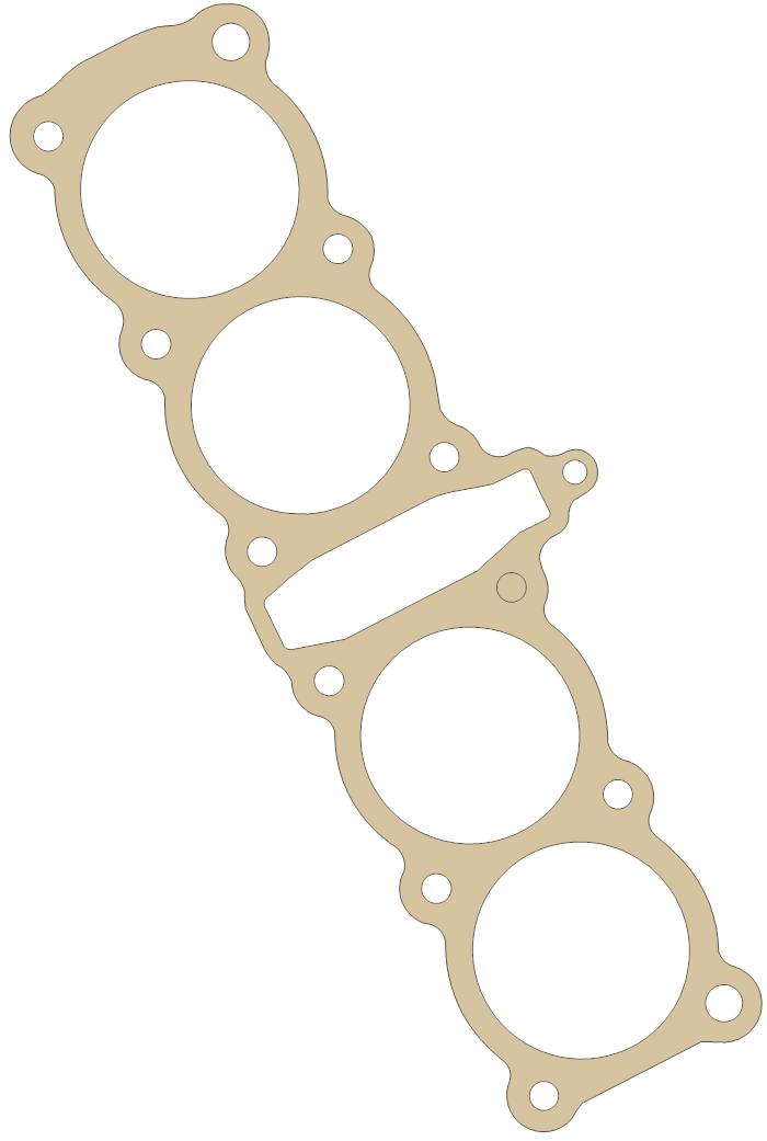 Yamaha FZ1200 Cylinder Base gasket outline