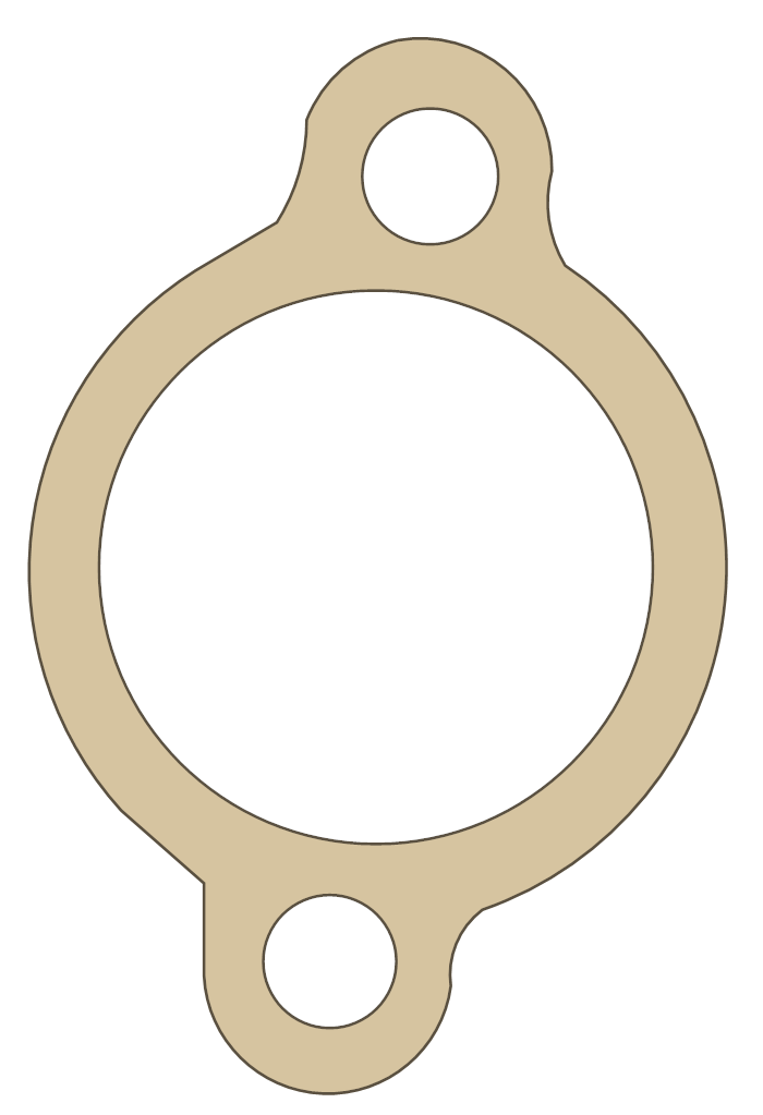 Yamaha FZ1200 Tensioner Case gasket outline