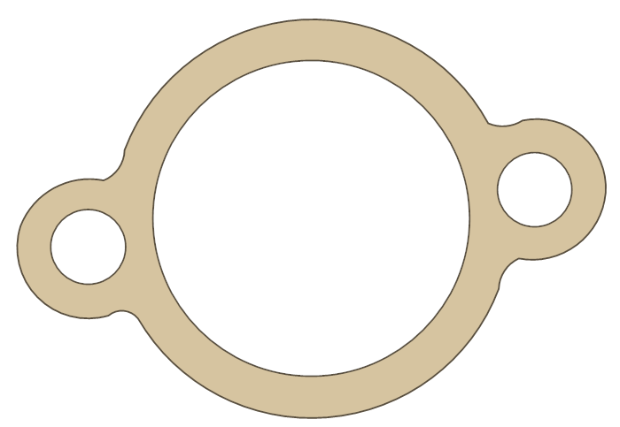 Yamaha WR250F Tensioner Case gasket outline