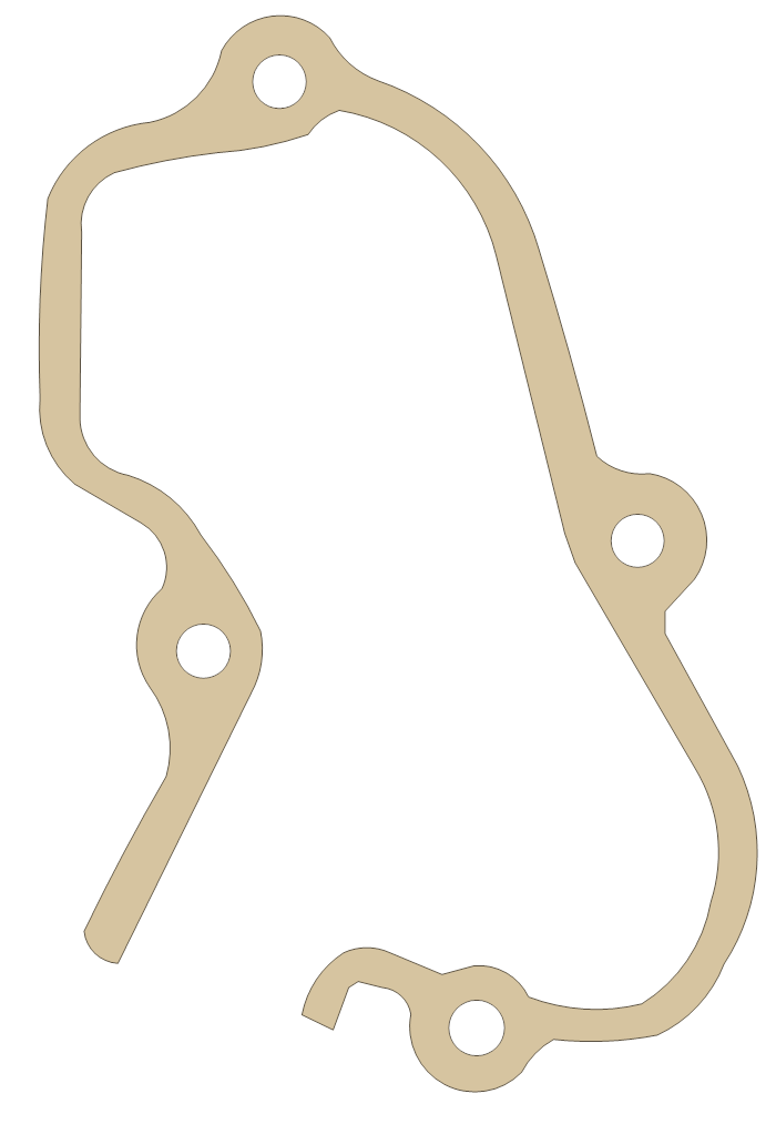 Yamaha YZ125 Housing gasket outline