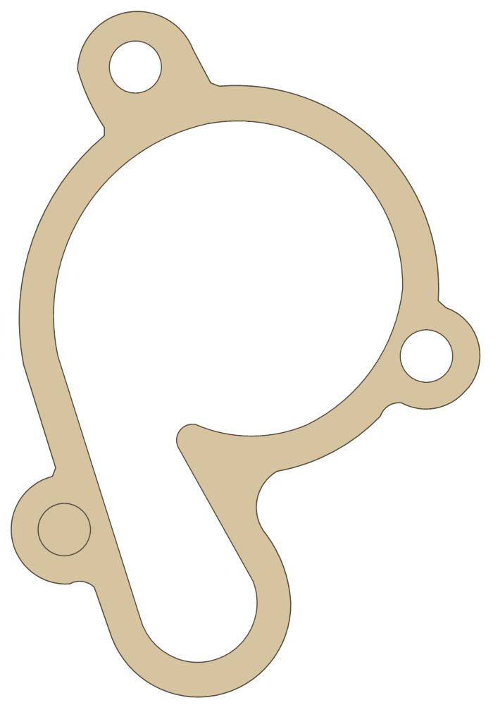 Yamaha YZ85 Housing Cover gasket outline