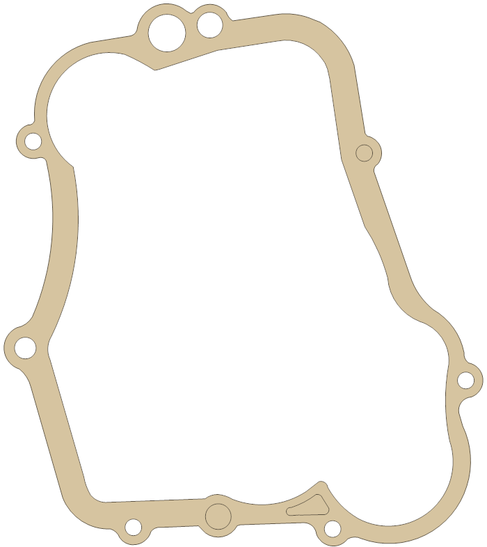 Yamaha YZ85 Cover 2 gasket outline