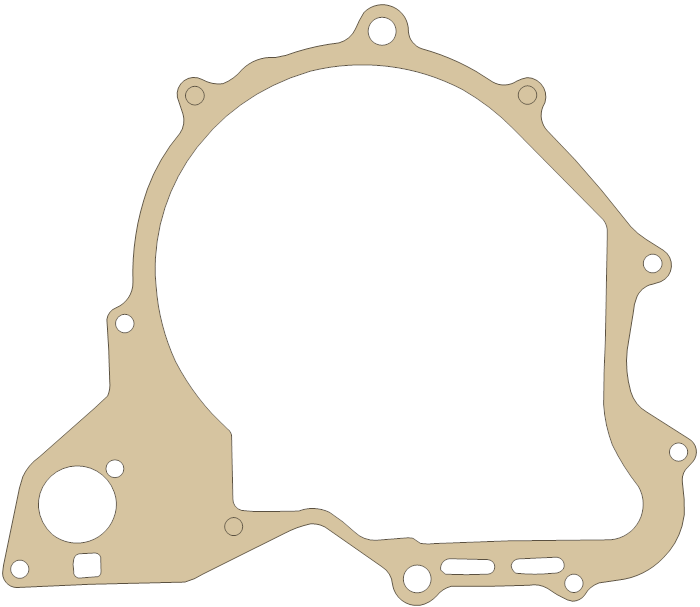 Yamaha XV535SH Crankcase Cover 1 gasket outline