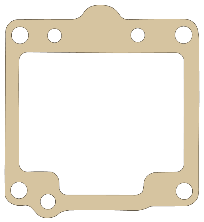 Yamaha Float Chamber gasket outline, OEM 3F7-14984-00, A material