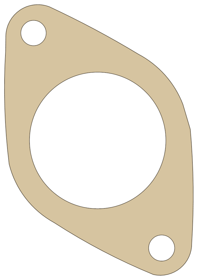 Yamaha SR500 Manifold gasket outline