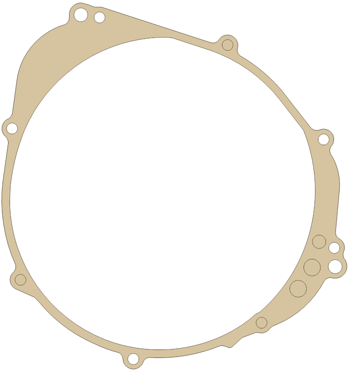 Yamaha R1 Crankcase gasket outline