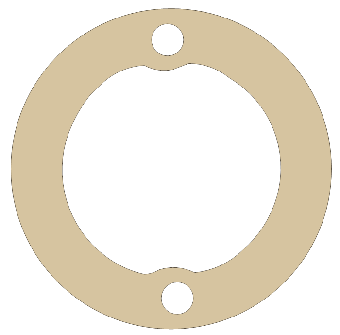 Yamaha Oil Pump Cover gasket outline, OEM 1a0-15456-00, A material