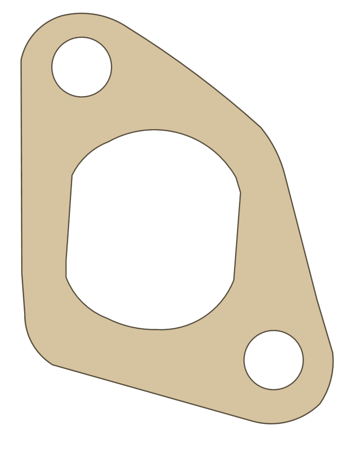 Yamaha XV250 Tensioner Case gasket outline