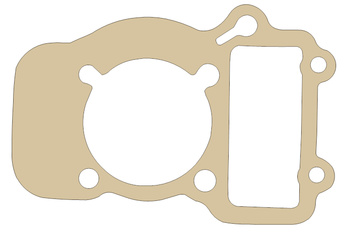Yamaha XV250 Base gasket outline