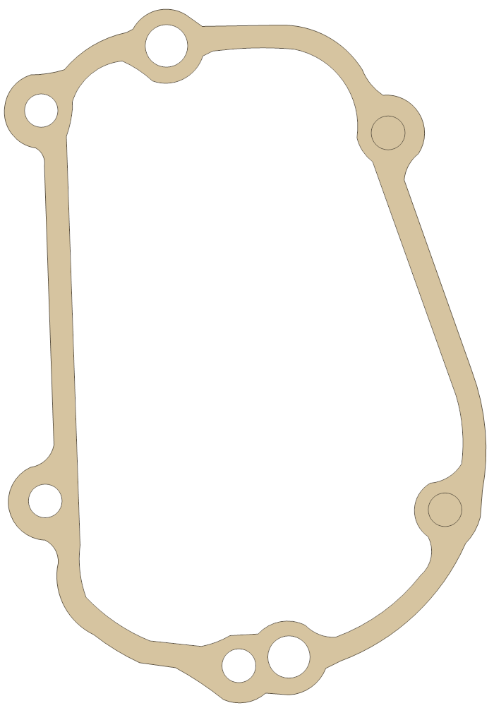 Yamaha R1 Cover 2 gasket outline