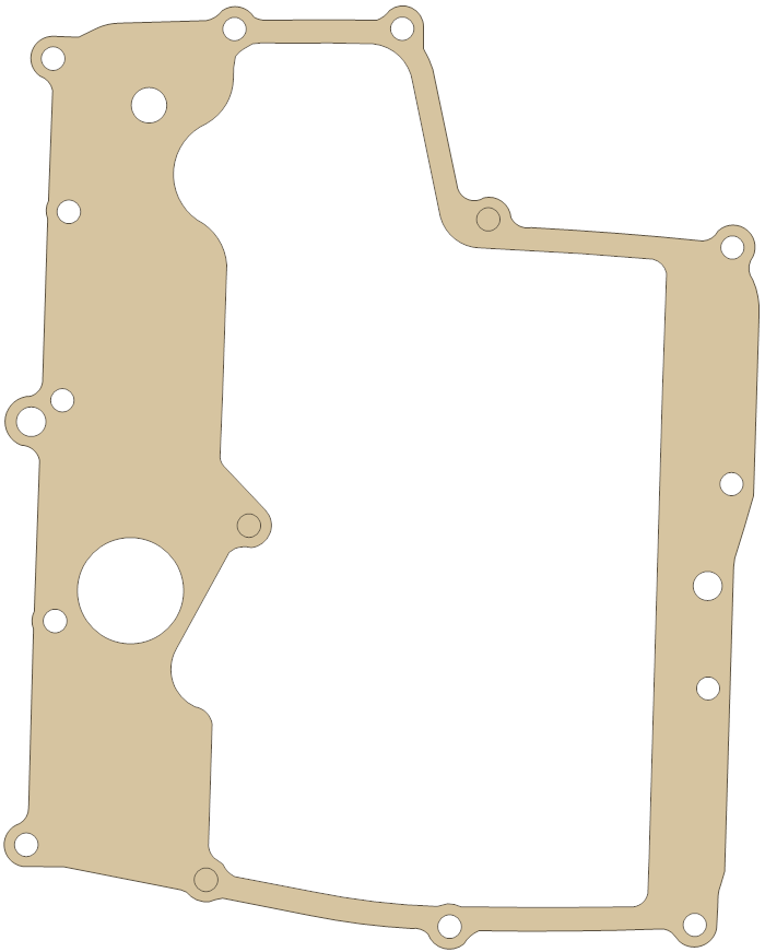 Yamaha R1 Strainer Cover gasket outline