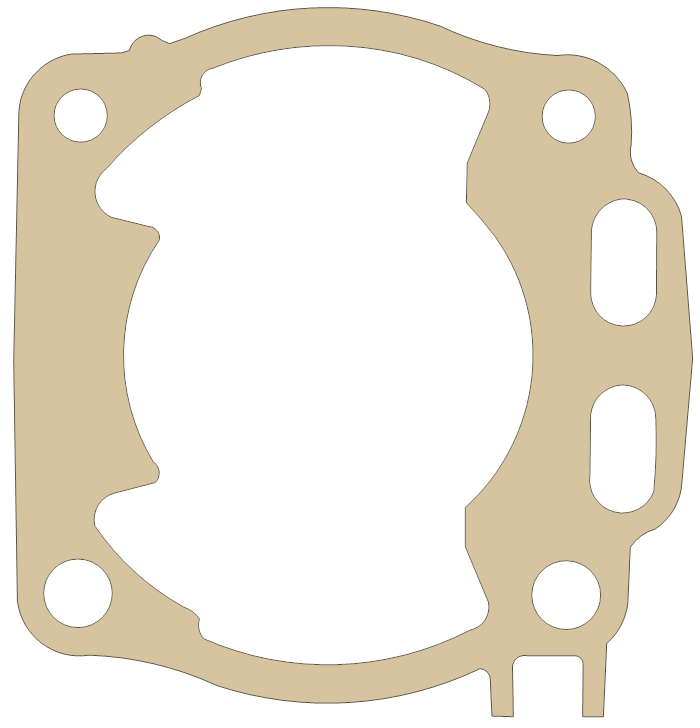 Yamaha Cylinder Base gasket outline, OEM 5UP-11351-00, A material