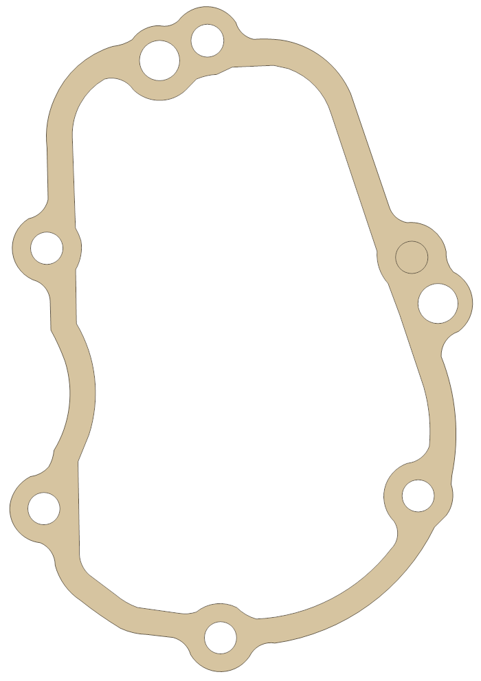 Yamaha R6 Generator  Cover gasket outline