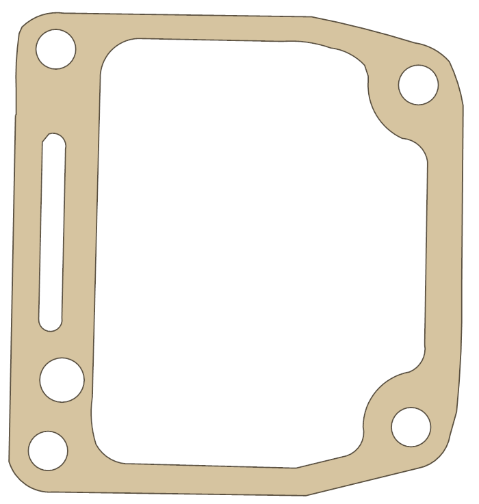 Yamaha PW80 Float Chamber gasket outline