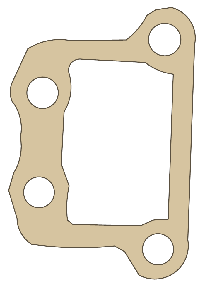 Yamaha XS1100 Gasket gasket outline