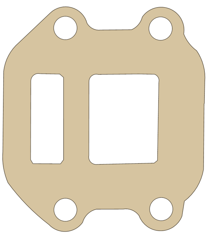 Yamaha PW50 Valve Seat gasket outline