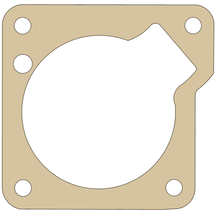 Yamaha PW50 Float Chamber gasket outline