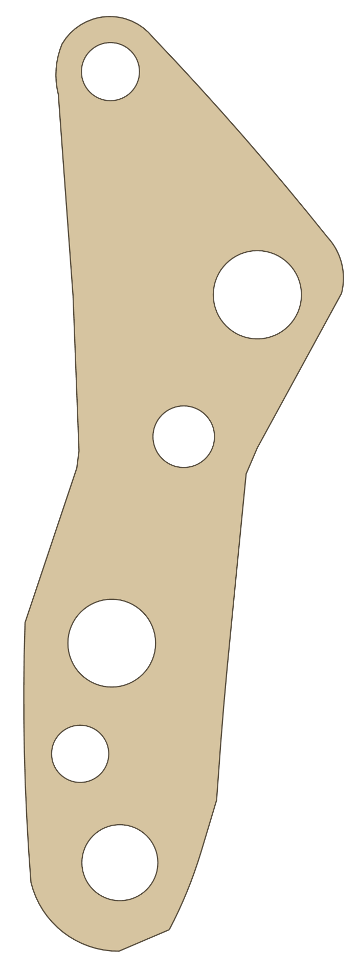 Yamaha XT600 Oil Strainer gasket outline