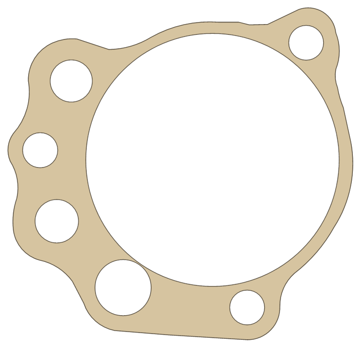 Yamaha XT600 Oil Pump gasket outline