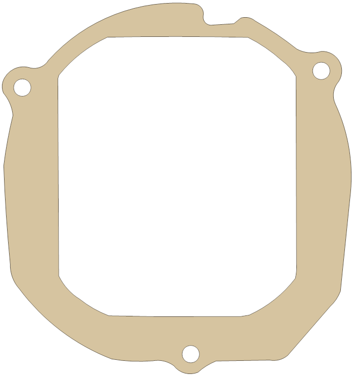 Yamaha YZ60 Crankcase Cover 1 gasket outline