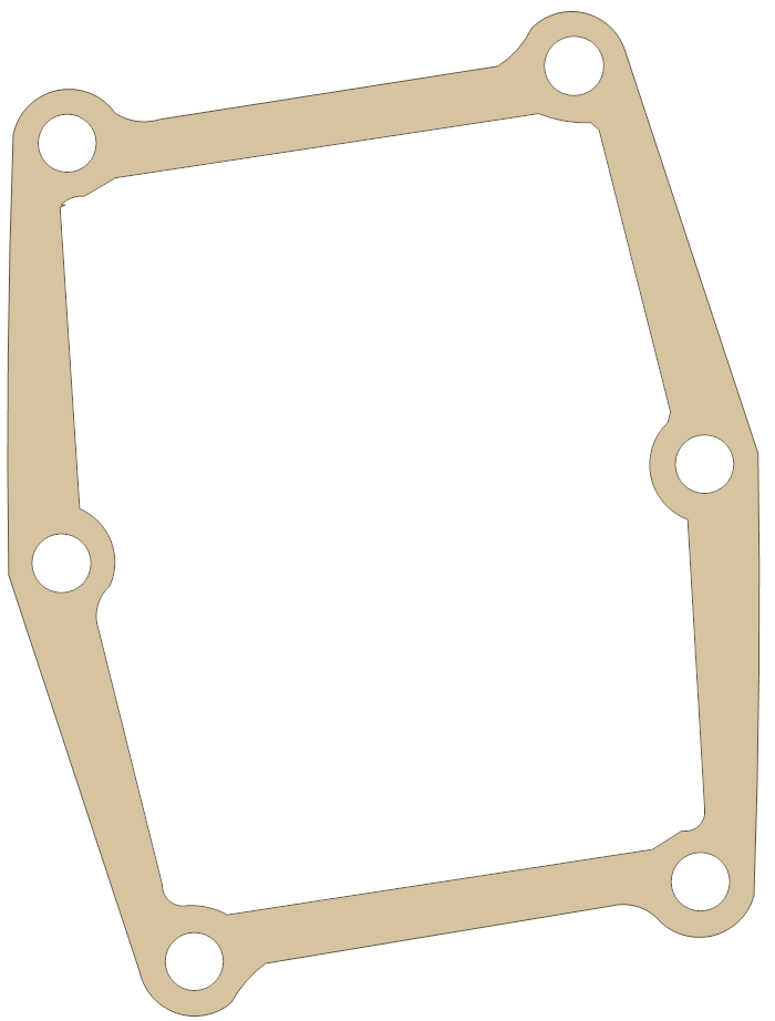 Yamaha YZ490 Valve Seat gasket outline