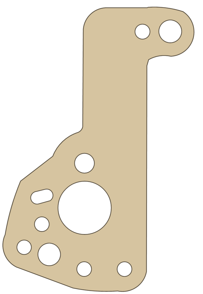 Yamaha XV500 Gasket gasket outline