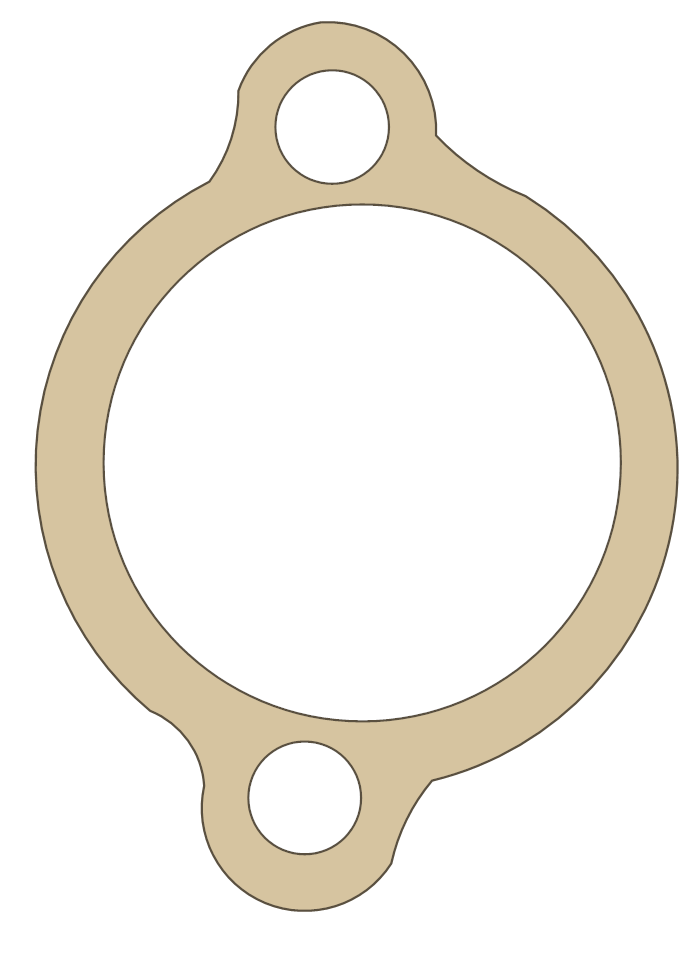 Yamaha XV750M Tensioner Case gasket outline