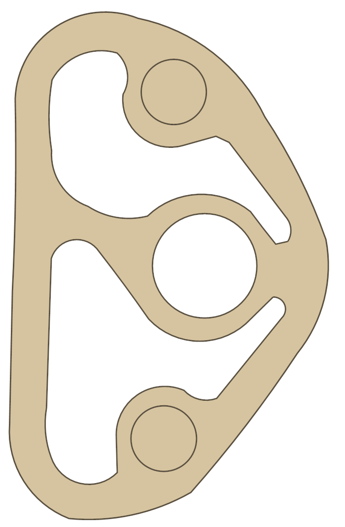 Yamaha Pump Cover gasket outline, OEM 22F-13329-00, A material