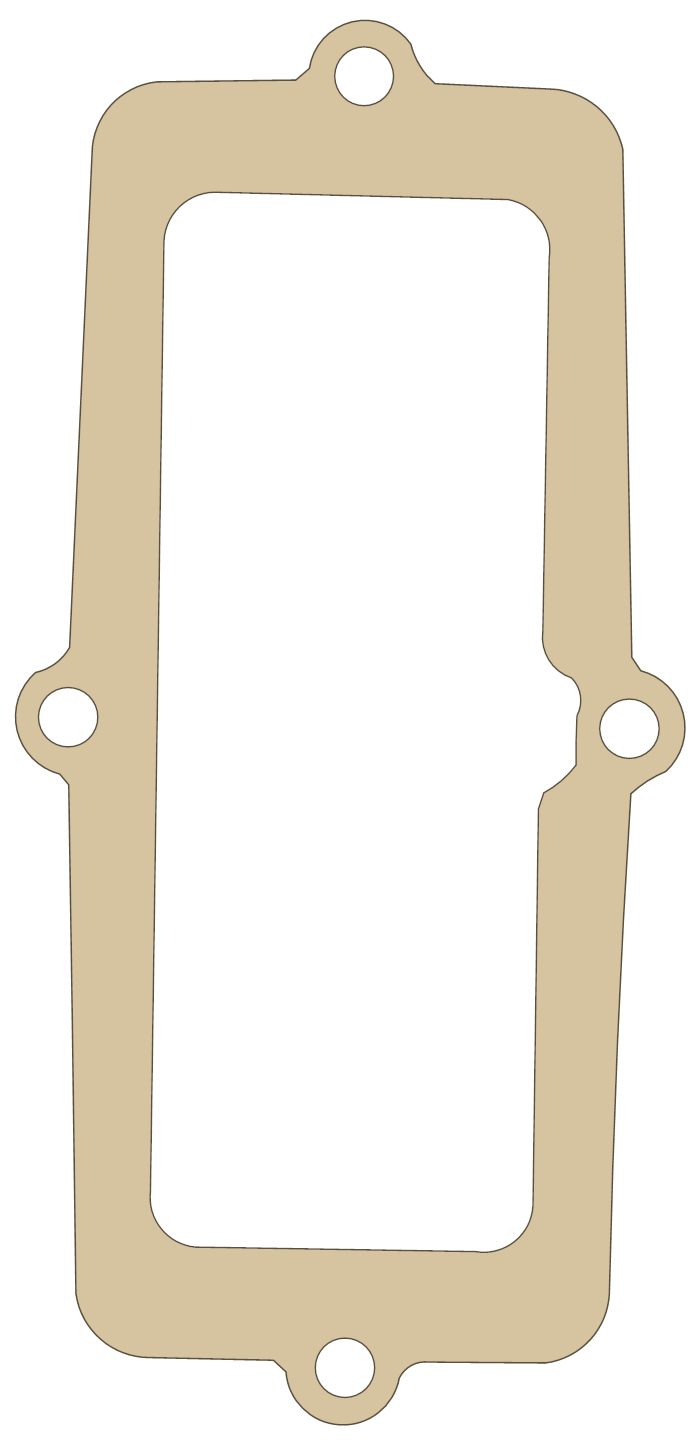 Yamaha Gasket gasket outline, OEM 5CU-11354-00, A material