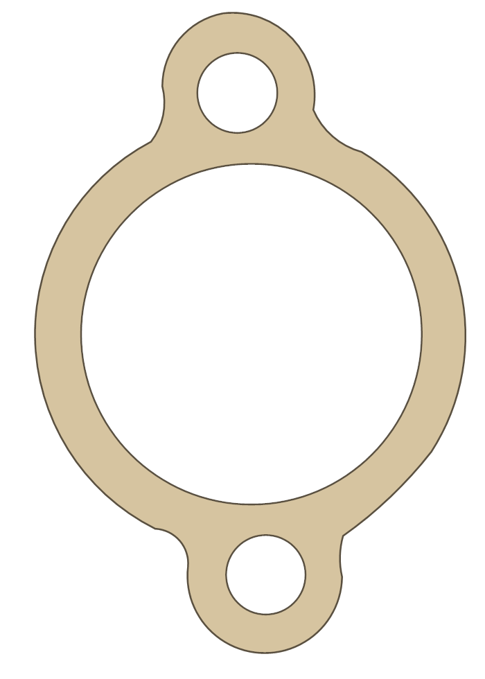 Yamaha YZ426F Tensioner Case gasket outline