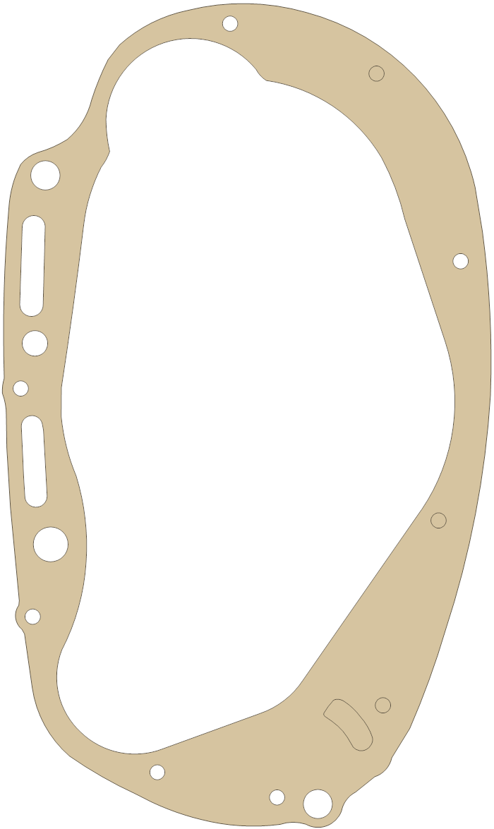 Yamaha XS650 Crankcase Cover gasket outline